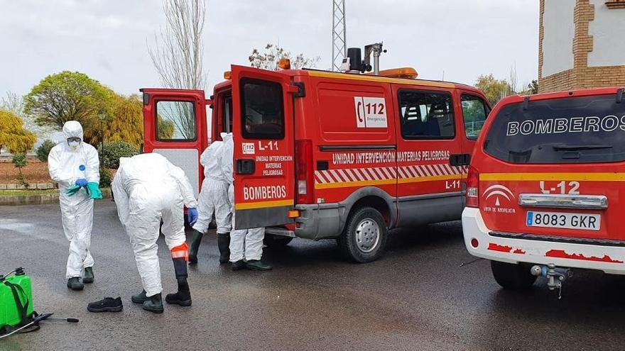 Trabajos de desinfección del CPB.