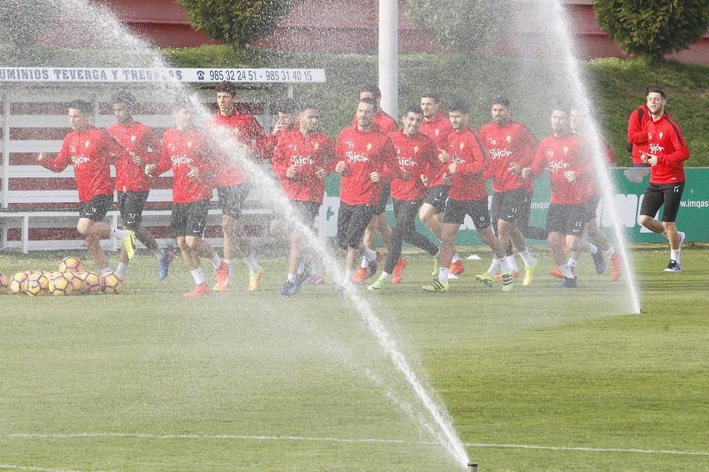 Entrenamiento del Sporting