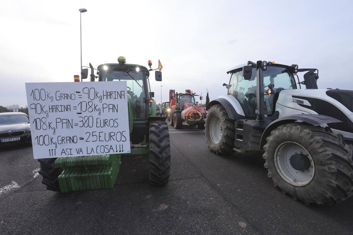 Protestas de agricultores en Salamanca