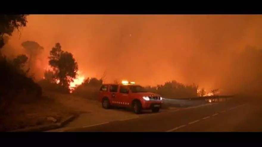 Els Bombers recorden els deu anys de l'incendi forestal de l'Alt Empordà