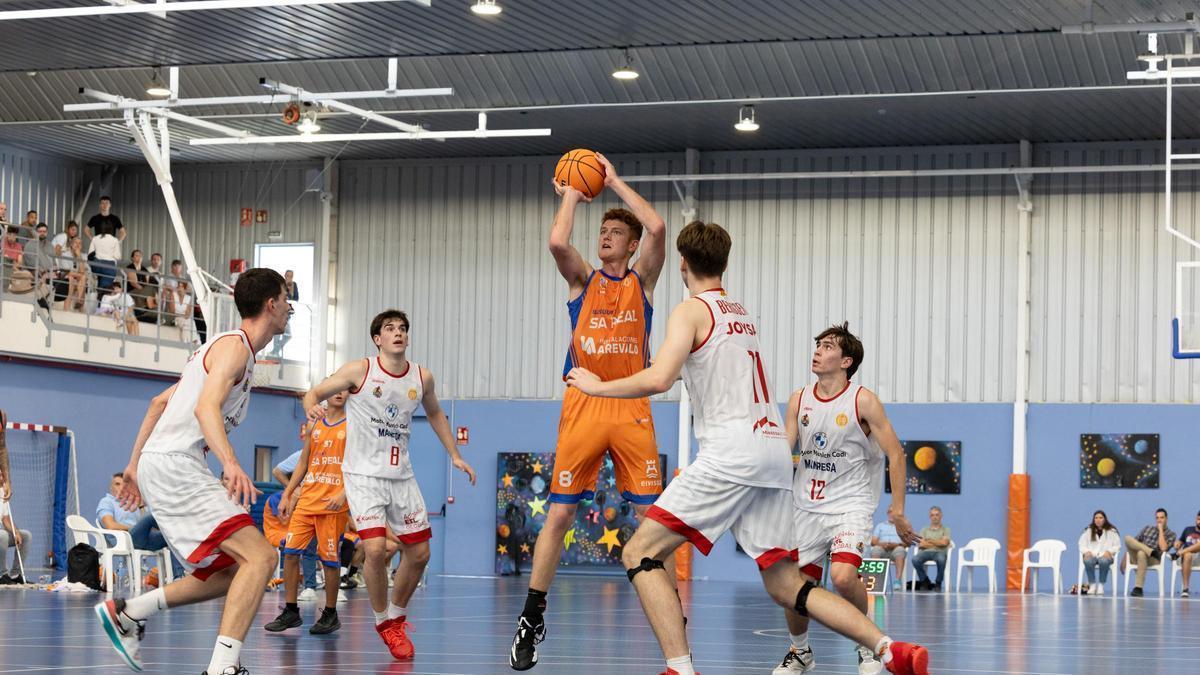 Imagen de un partido del Bàsquet Sa Real esta temporada
