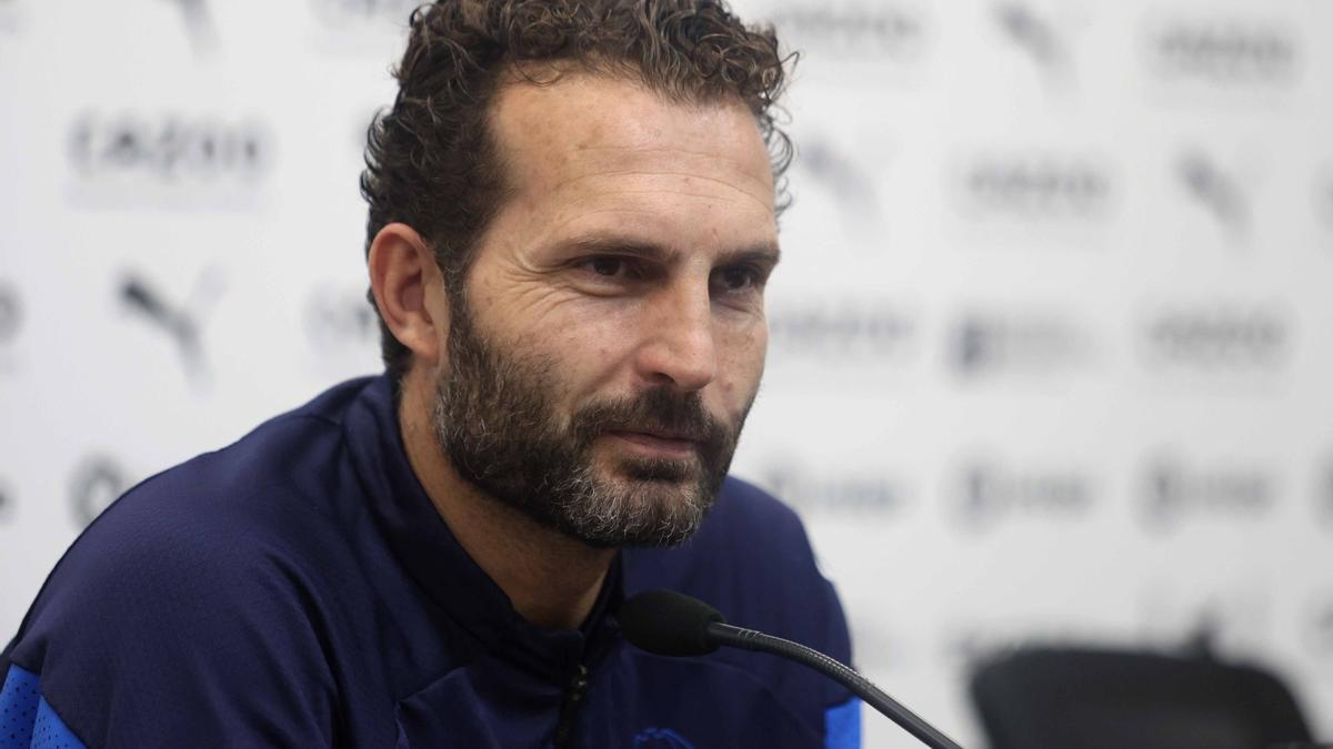 Rubén Baraja, durante la rueda de prensa previa a la Real Sociedad