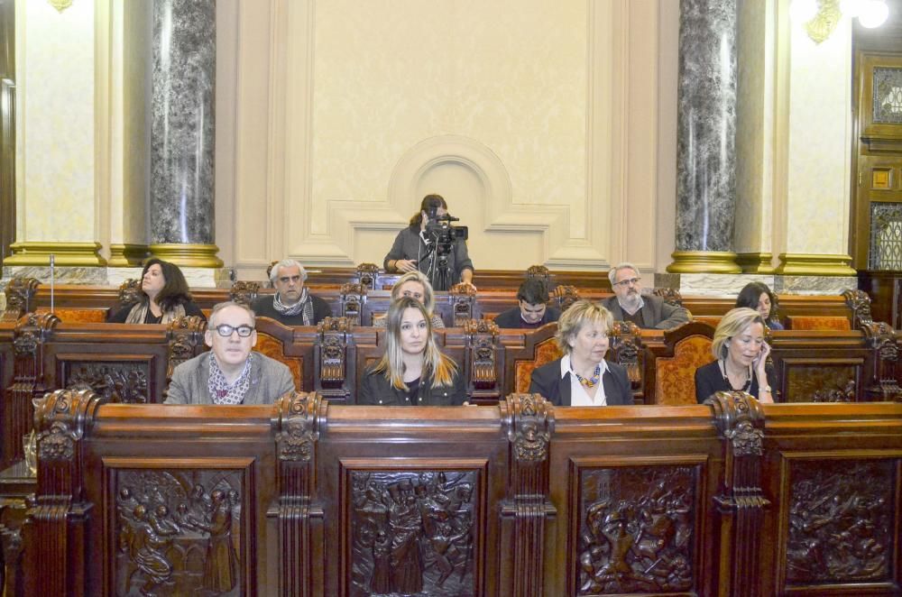 Pleno en el Ayuntamiento de A Coruña (12/12/16)
