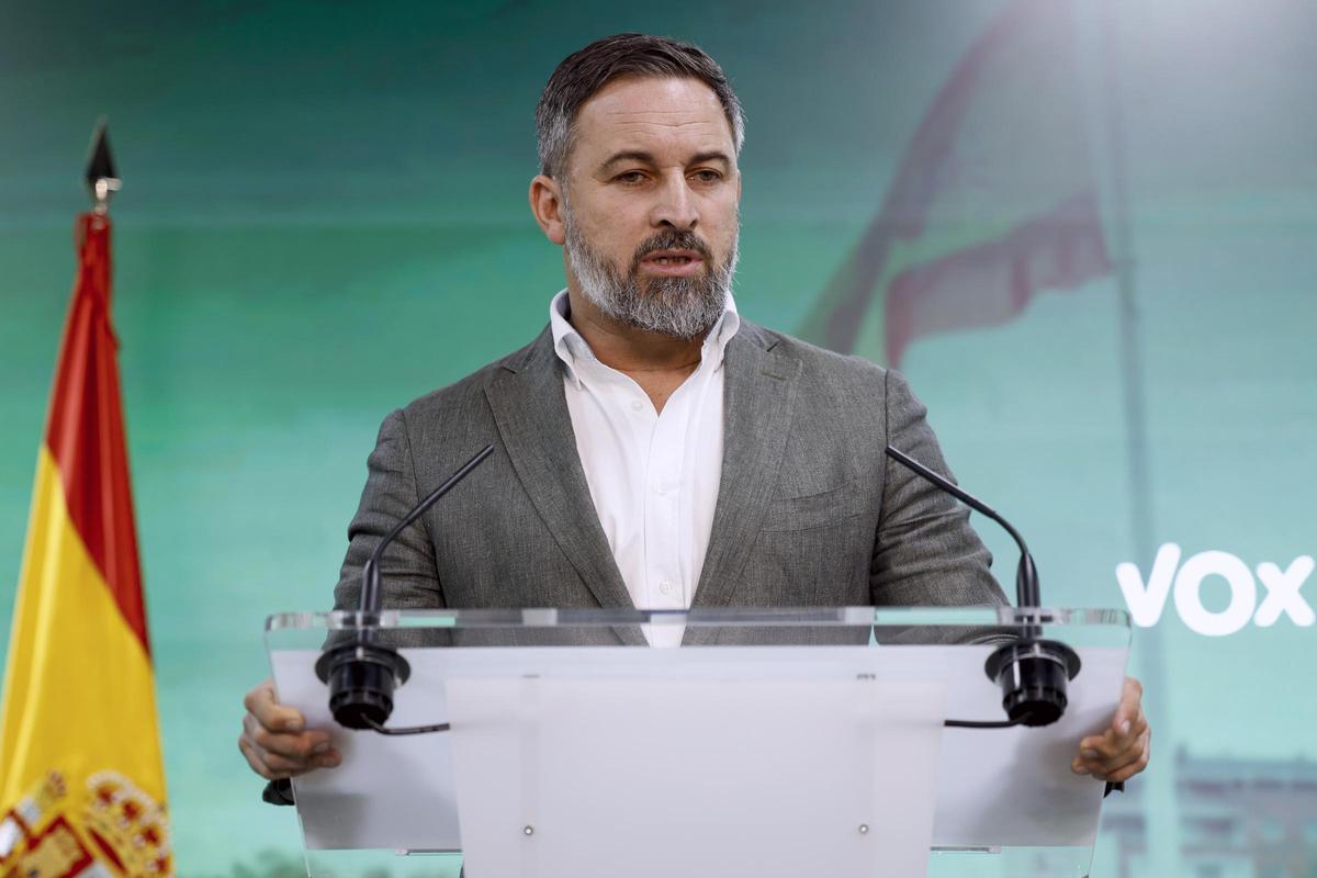 Rueda de prensa Santiago Abascal.