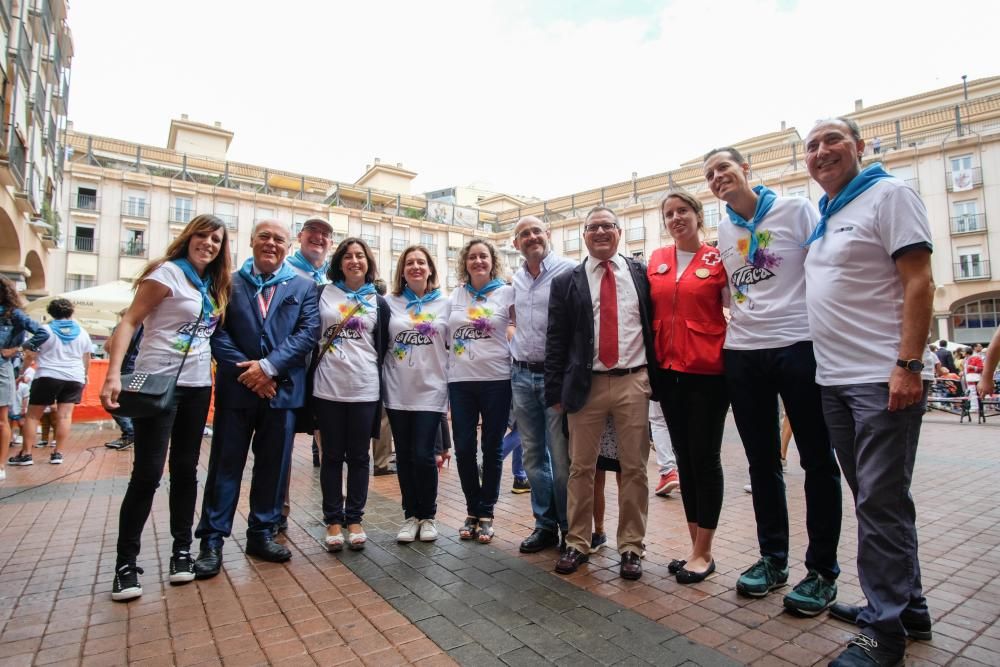 Correr la traca y suelta de globos fiestas mayores Elda