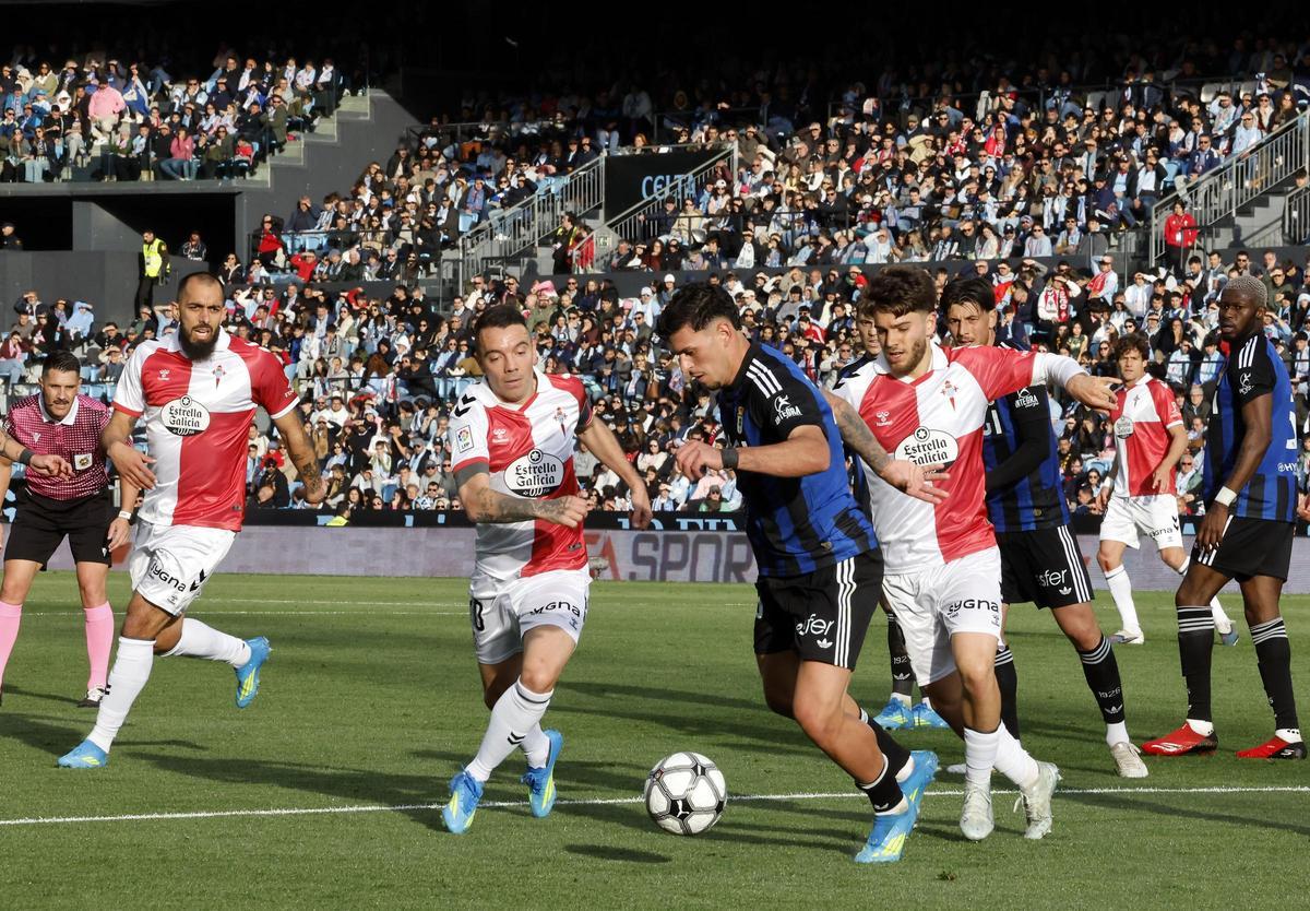 Las imágenes del Celta-Oviedo