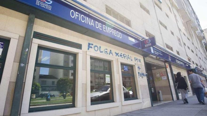 Una oficina de empleo en A Coruña.