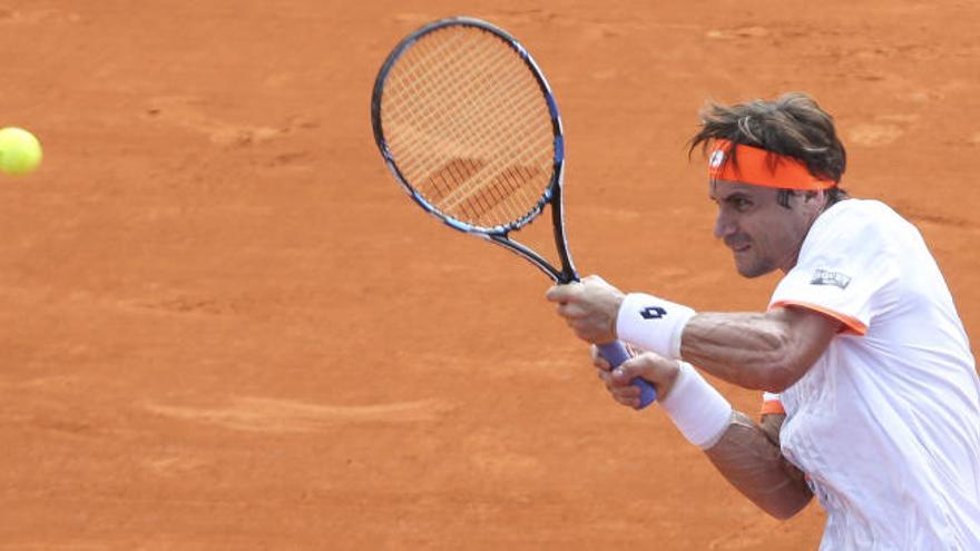 David Ferrer en su debut en el torneo de Buenos Aires