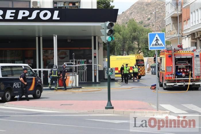 Explosión en una gasolinera de Cartagena