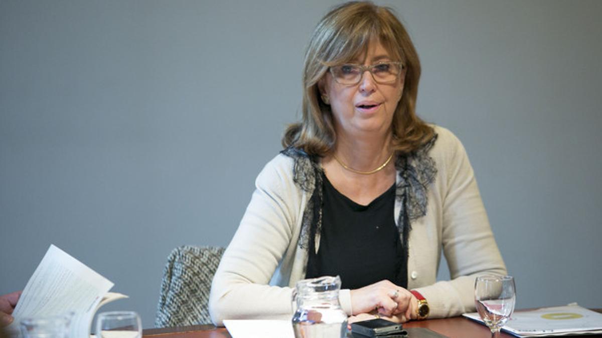 Irene Rigau, durante la reunión del Govern, el pasado martes.