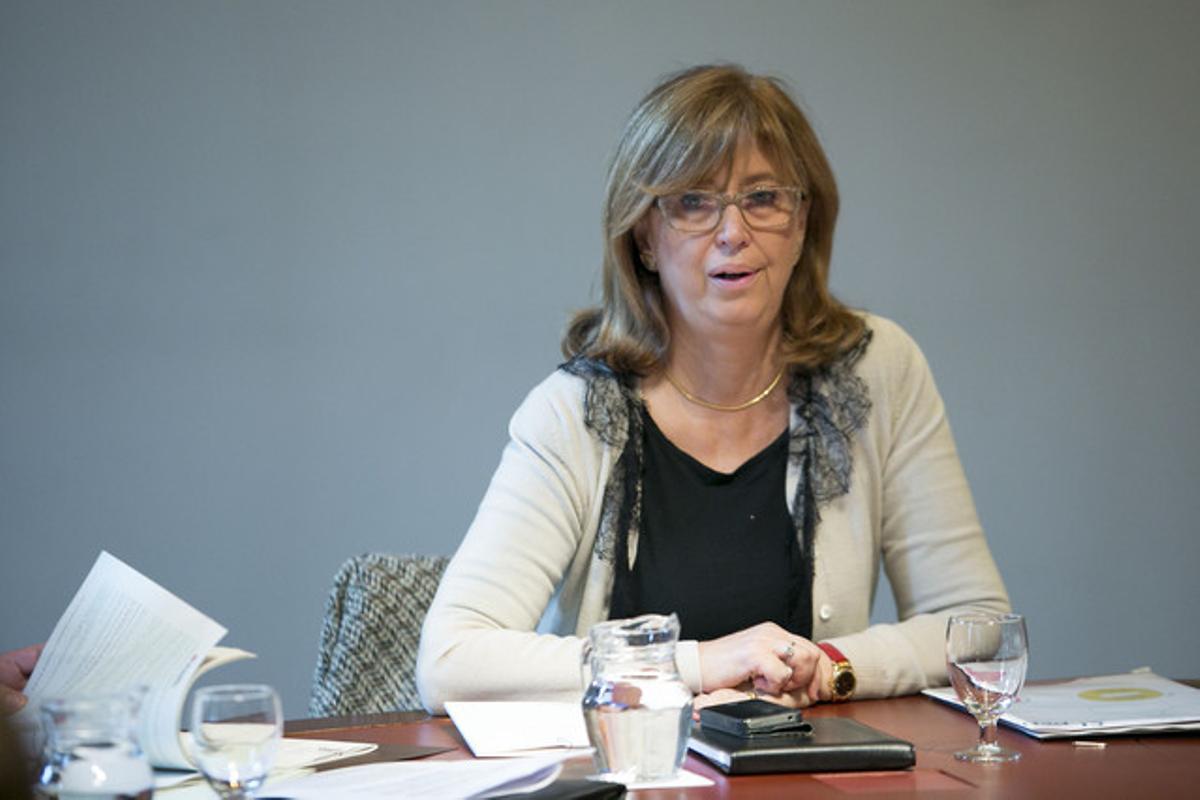 Irene Rigau, durante la reunión del Govern, el pasado martes.