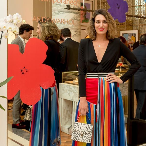 Eugenia Osborne en la exposición 'Bvlgari, Andy Warhol y el POP'