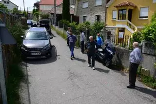 Un motorista herido tras un choque en San Martiño, en Moaña
