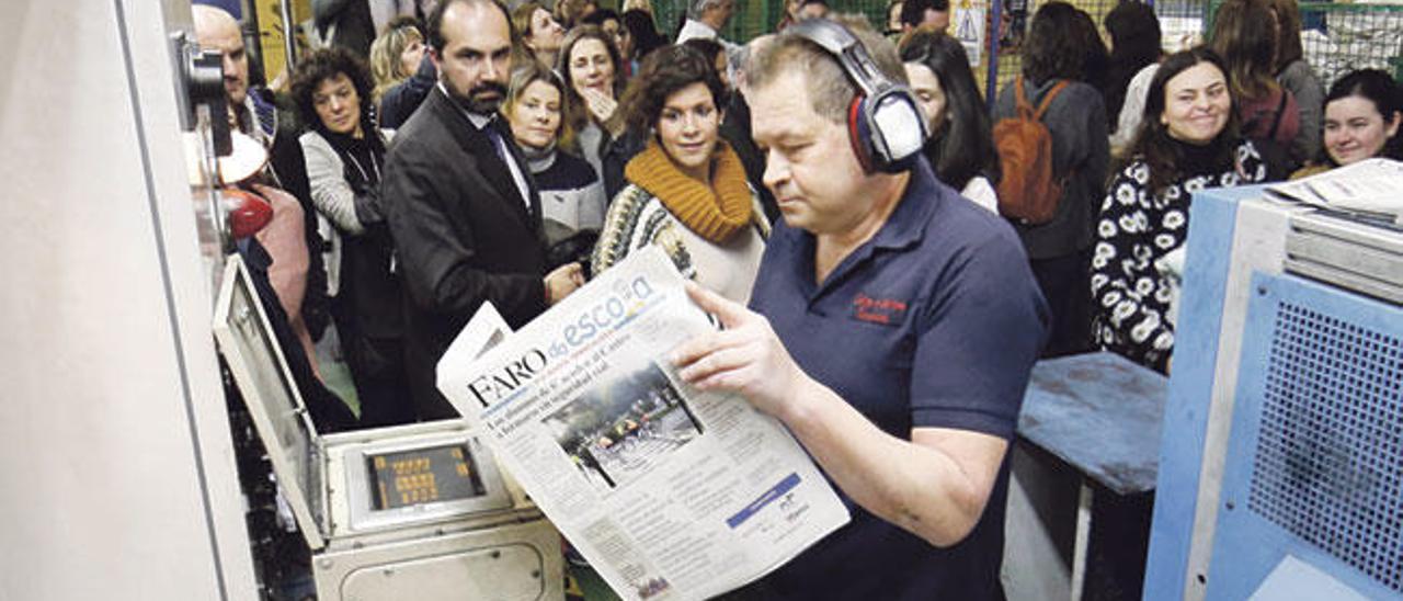 Imagen de la tirada del último de los periódicos participantes en el concurso.