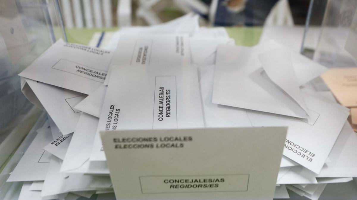 Imagen de una urna el pasado domingo.