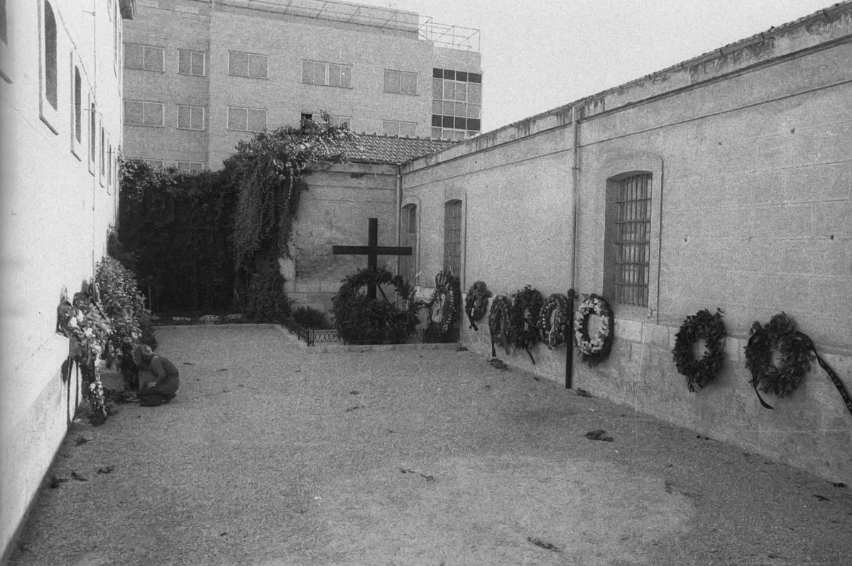 El lugar del fusilamiento de José Antonio, en 1972