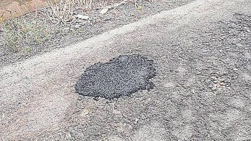 Imagen de uno de los rebacheos realizados en el camí la Ratlla de Nules-Moncofa