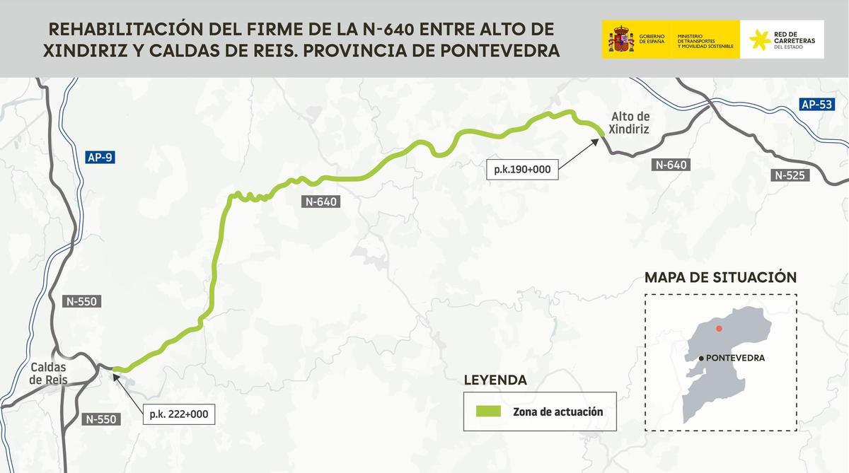 Plano del tramo donde se actuará