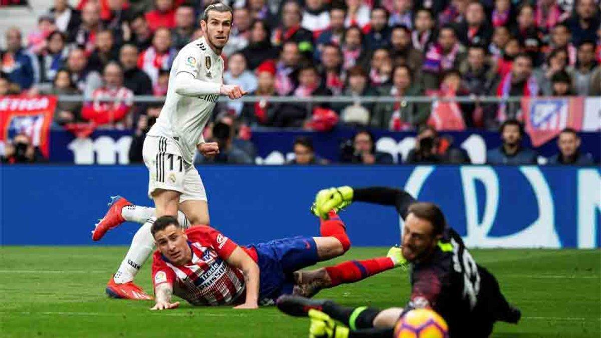 Bale marcó un gol en el derbi madrileño