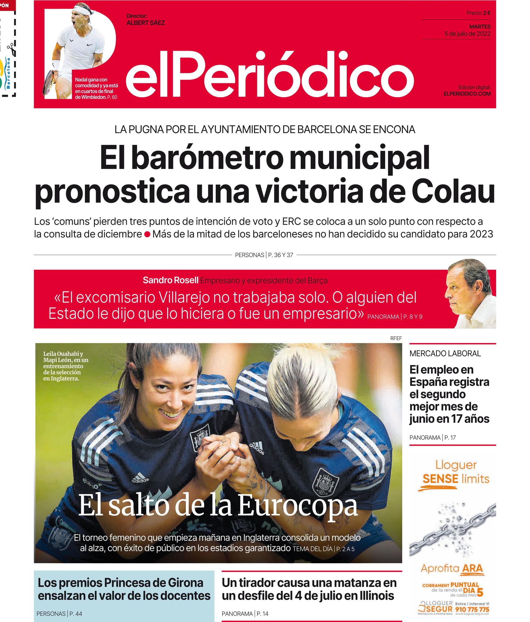 La portada del 5 de julio de 2022