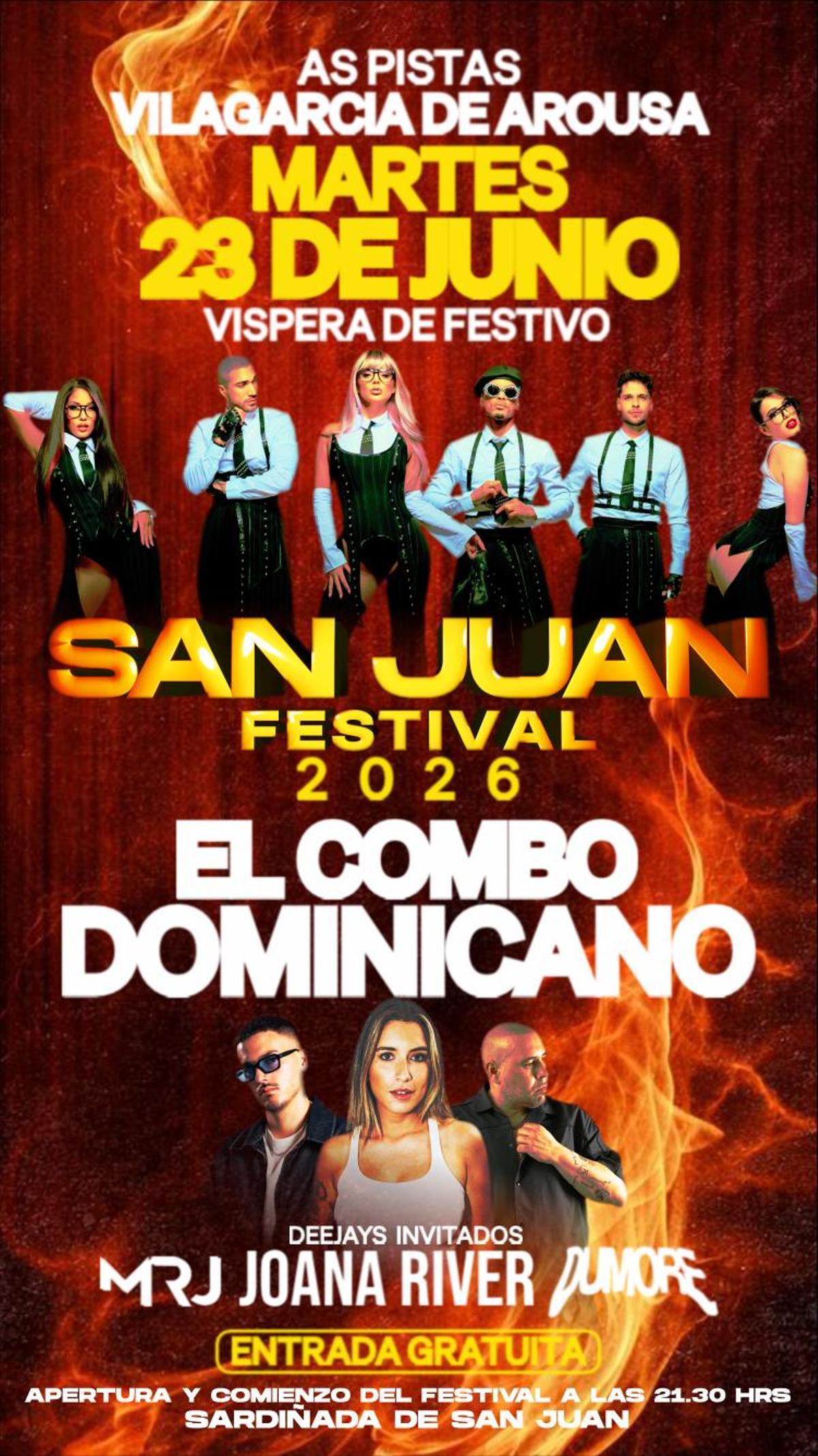 Cartel del evento en As Pistas.