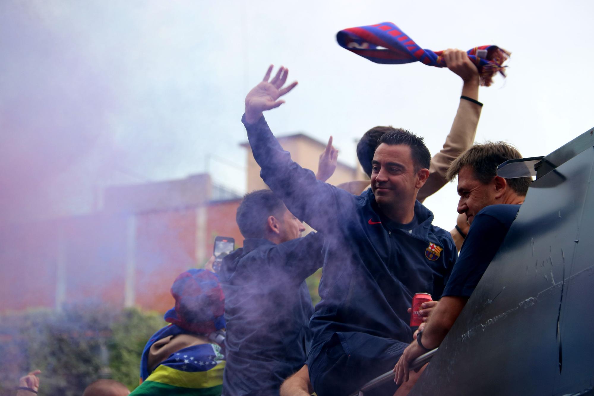 Les millors imatges de la rua de campions i campiones del Barça