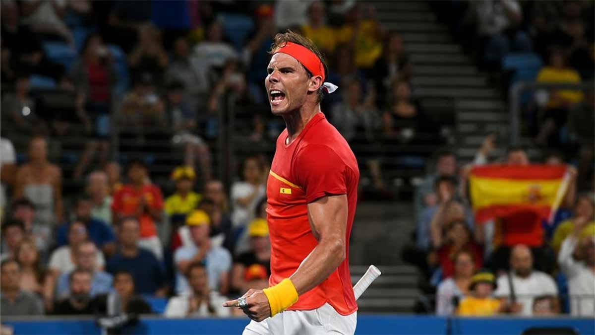 Nadal, durante la pasada ATP Cup