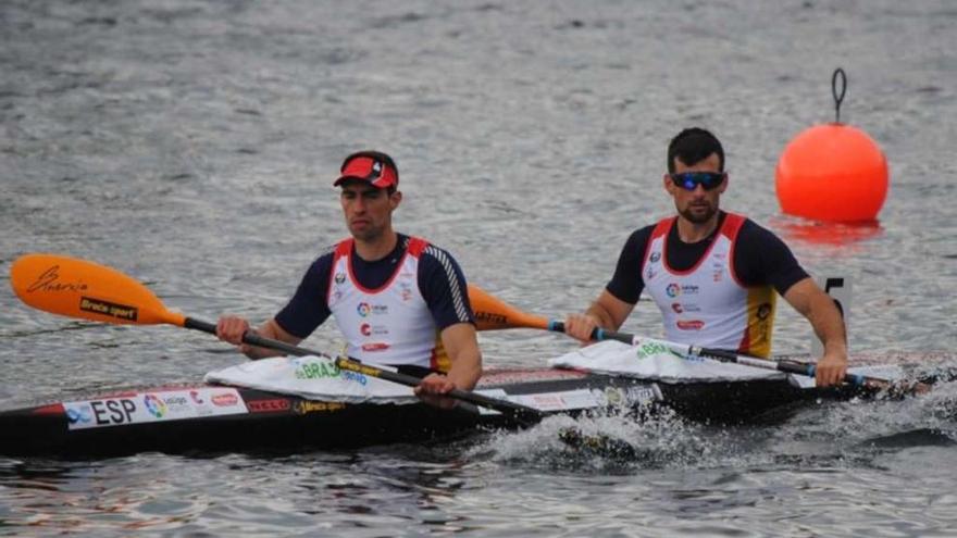 Gabriel Campo y Rubén Millán, tras ser segundos en su eliminatoria de ayer. // FDV