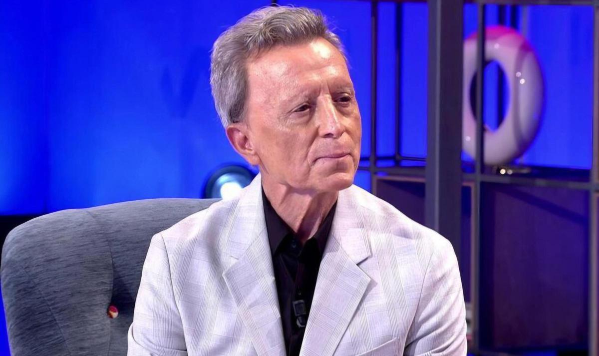 José Ortega Cano en un plató de Telecinco