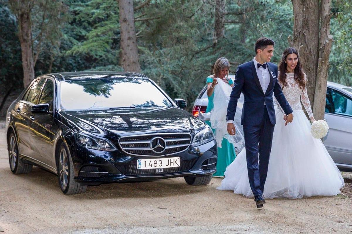 Así ha sido la boda de Marc Bartra y Melissa Jiménez