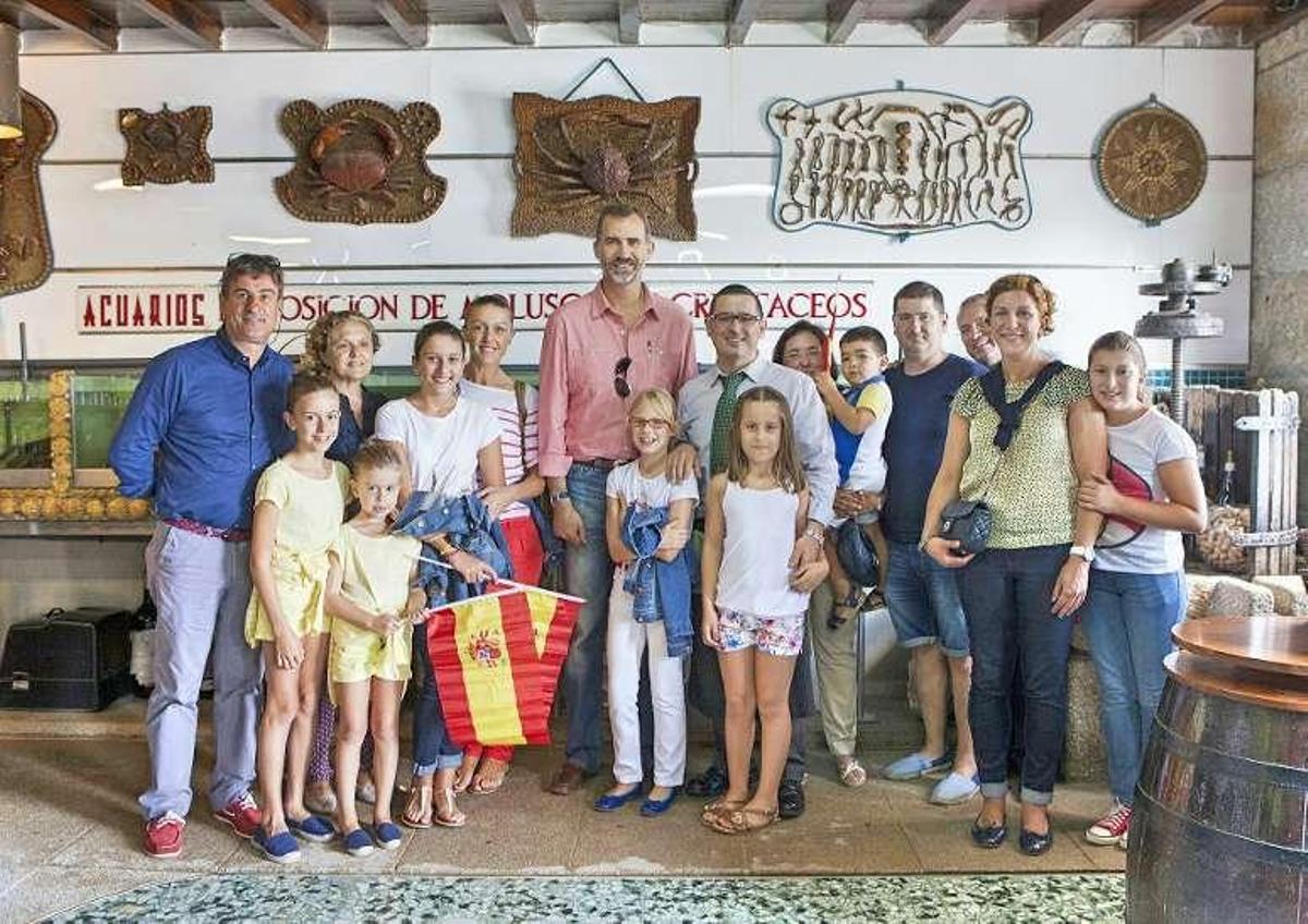 El Rey, con un "tupper" de Beluso a la Zarzuela