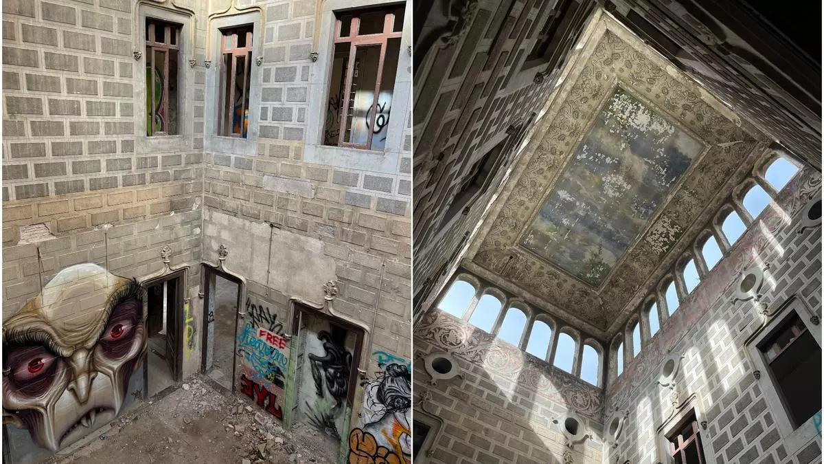 Interior de la torre del comte de Fígols.