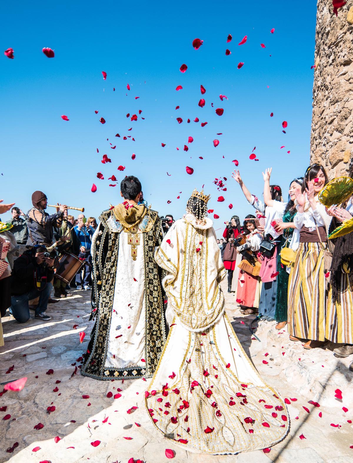 Boda medieval en el castillo de La Atalaya de Villena.