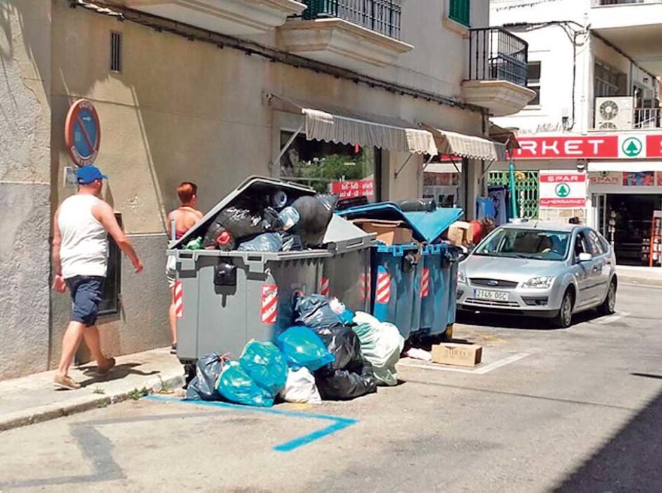 Segundo día de la huelga de basuras en Manacor