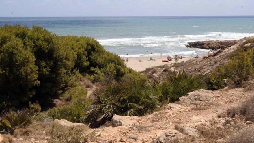 Cala Mosca, en Orihuela Costa, es el último tramo de litoral virgen del término municipal.