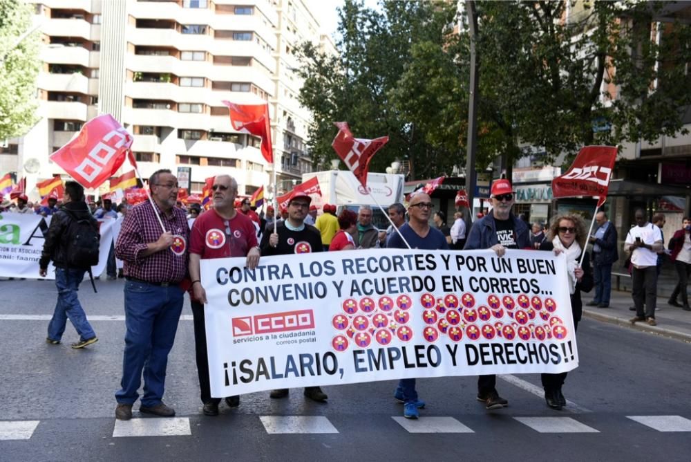 Manifestación del 1 de Mayo en Murcia