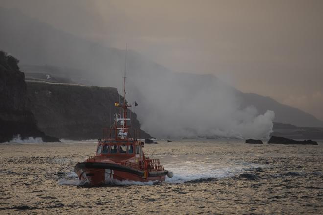 Así ha sido la llegada de la lava del volcán de La Palma al mar