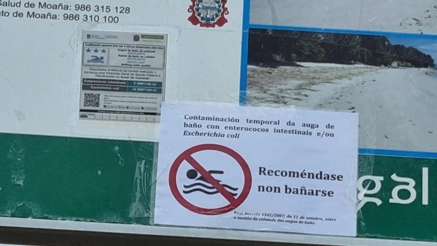 Reabre al baño la playa de A Xunqueira al dar &quot;excelente&quot; la contraanalítica