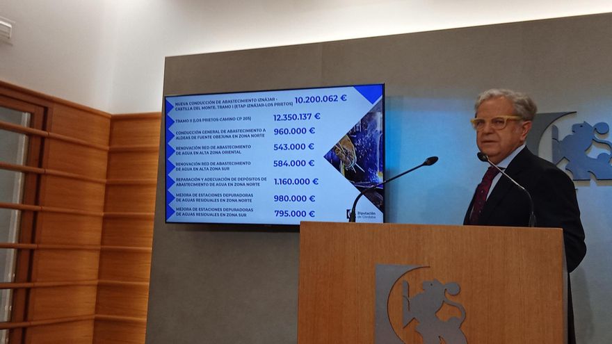 La Diputación amplía el Plan Provincial de Infraestructuras Hidráulicas hasta llegar a 34,5 millones de inversión