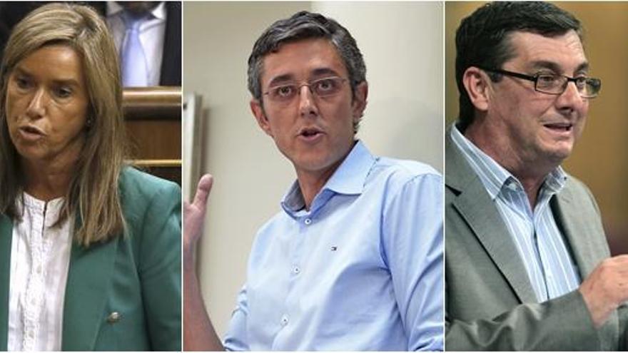 Mato, Madina y Centella, exdiputados que se acogen a la ayuda.