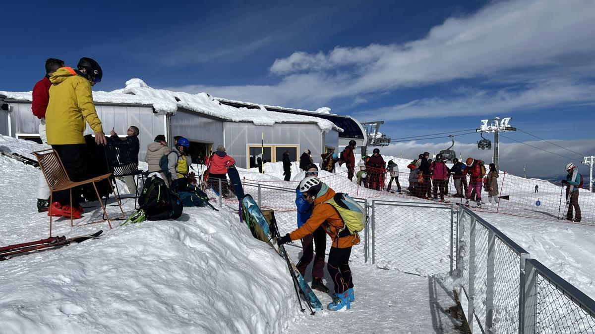 Les imatges dels gruixos de neu a La Molina