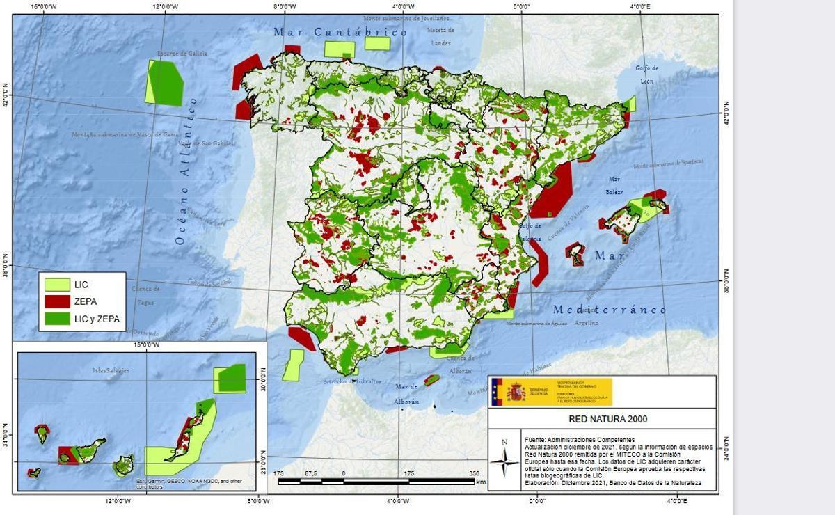 Zonas de la Red Natura 2000