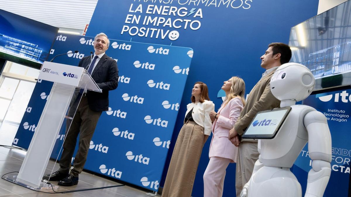 El presidente de Aragón, en la presentación del futuro edificio del ITA.