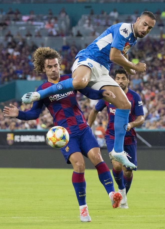 Las mejores imágenes del partido FC Barcelona - Nápoles en el estadio Hard Rock de Miami.