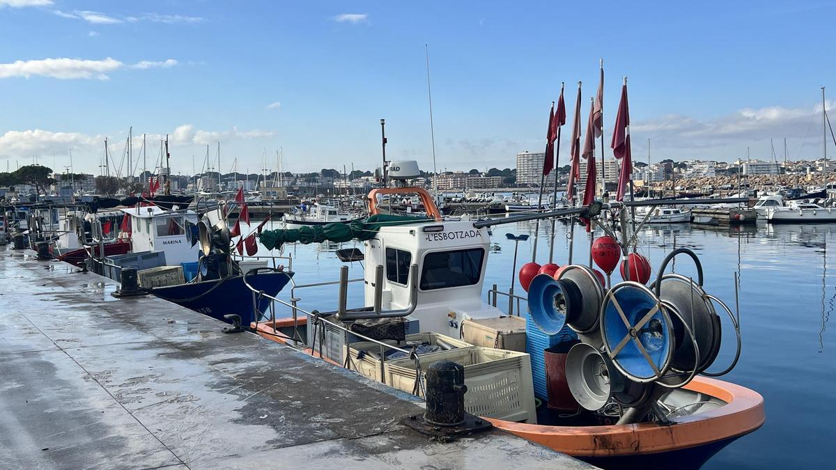 Embarcacions de pesca aturades al port de l'Escala.