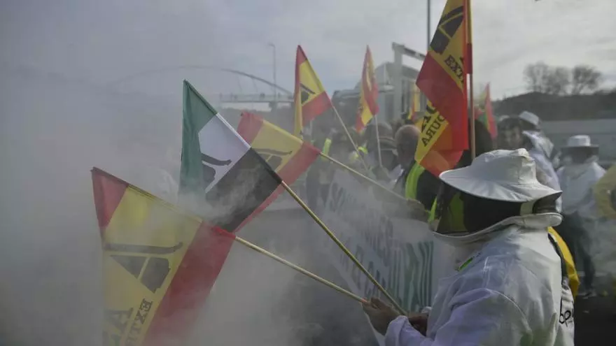 Agricultores protestan en Cáceres
