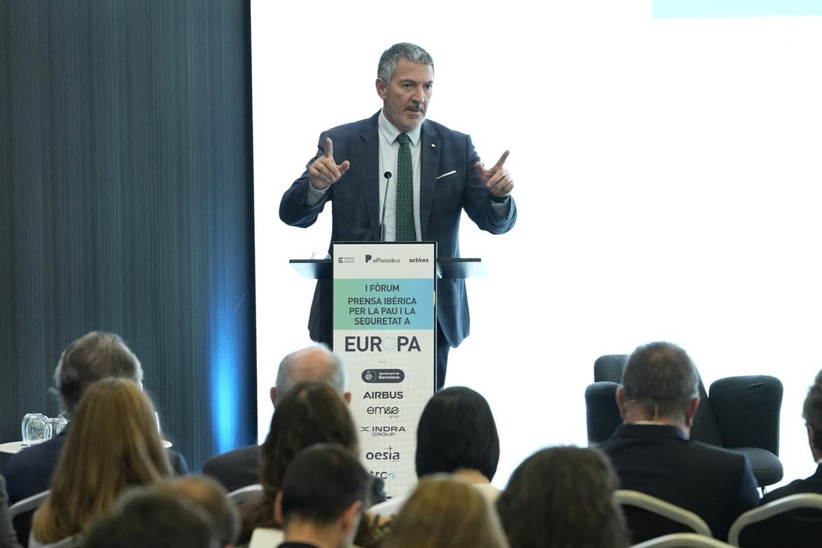 Miquel Sàmper, Conseller dEmpresa i Treball, en la clausura del evento