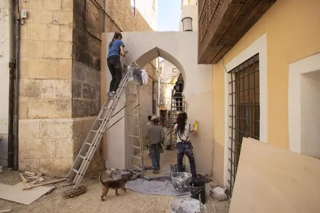 Así se ultiman los preparativos para el rodaje de "El Cautivo" en Bocairent