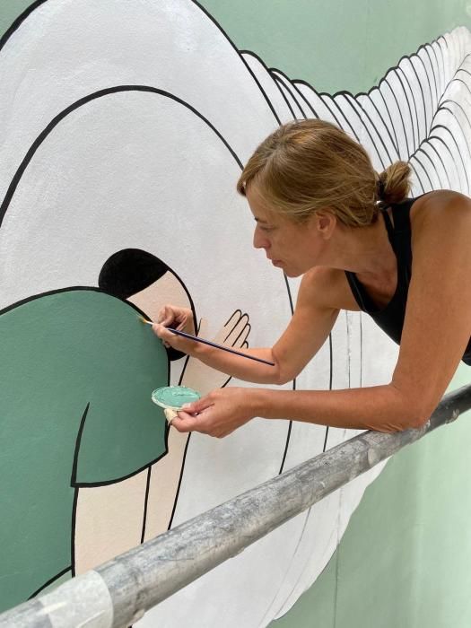 Un muro de arte  para luchar contra el cambio climático