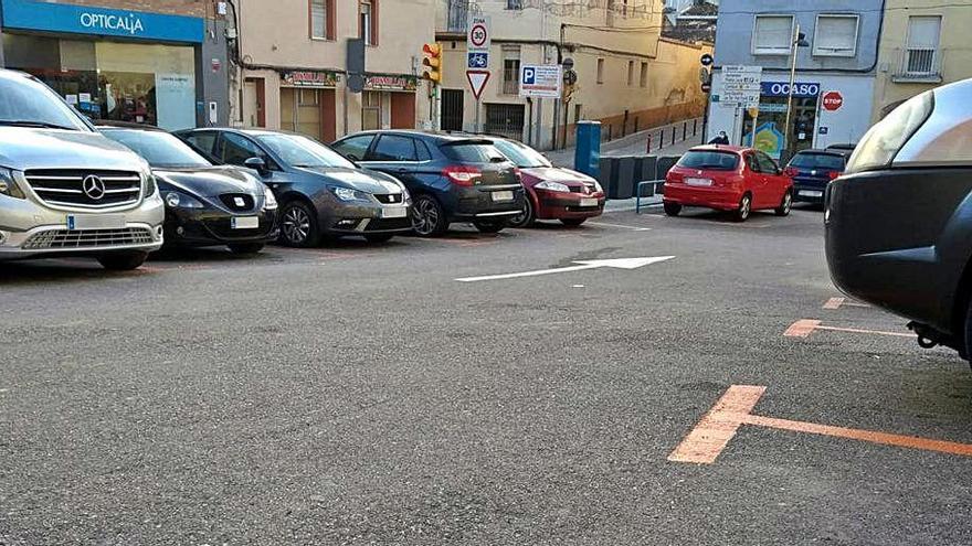 Zona taronja de carrers comercials de Vilanova